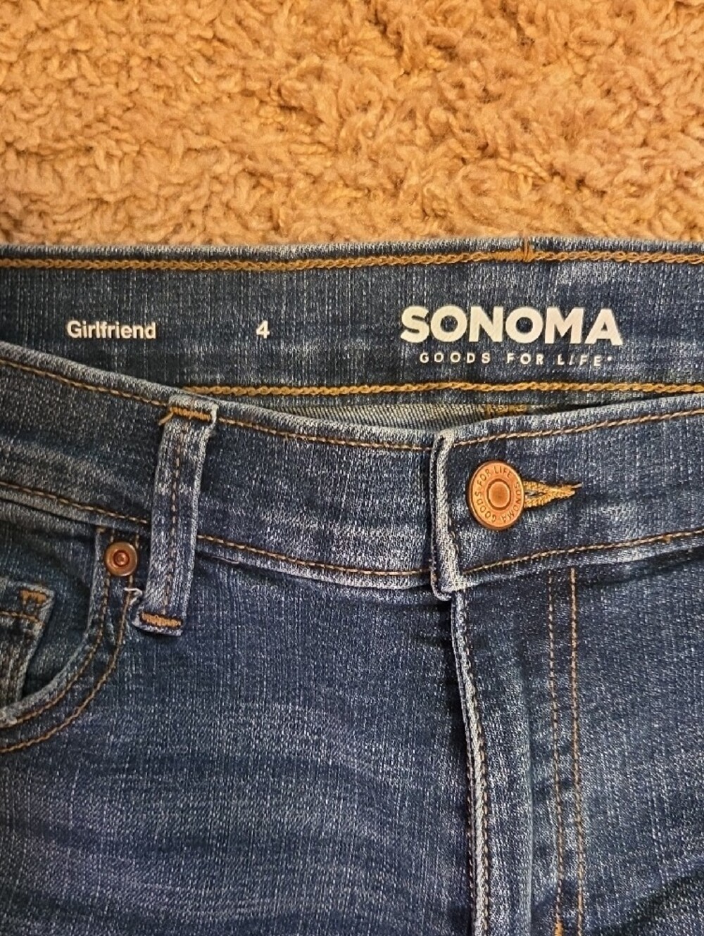 Sonoma Medium Wash Girlfriend L Jeans - Picture 2 of 7